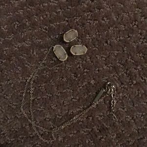 Matching Kendra Scott necklace and earrings
